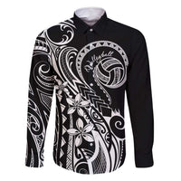 Polynesia Beach Volleyball Personalized Family Matching Off Shoulder Maxi Dress and Hawaiian Shirt Basic