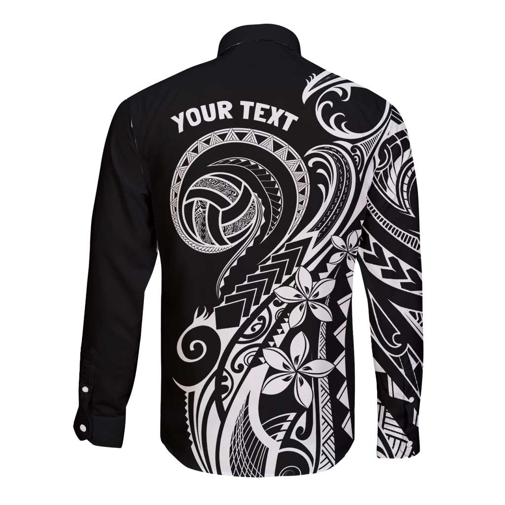 Polynesia Beach Volleyball Personalized Long Sleeve Button Shirt Basic