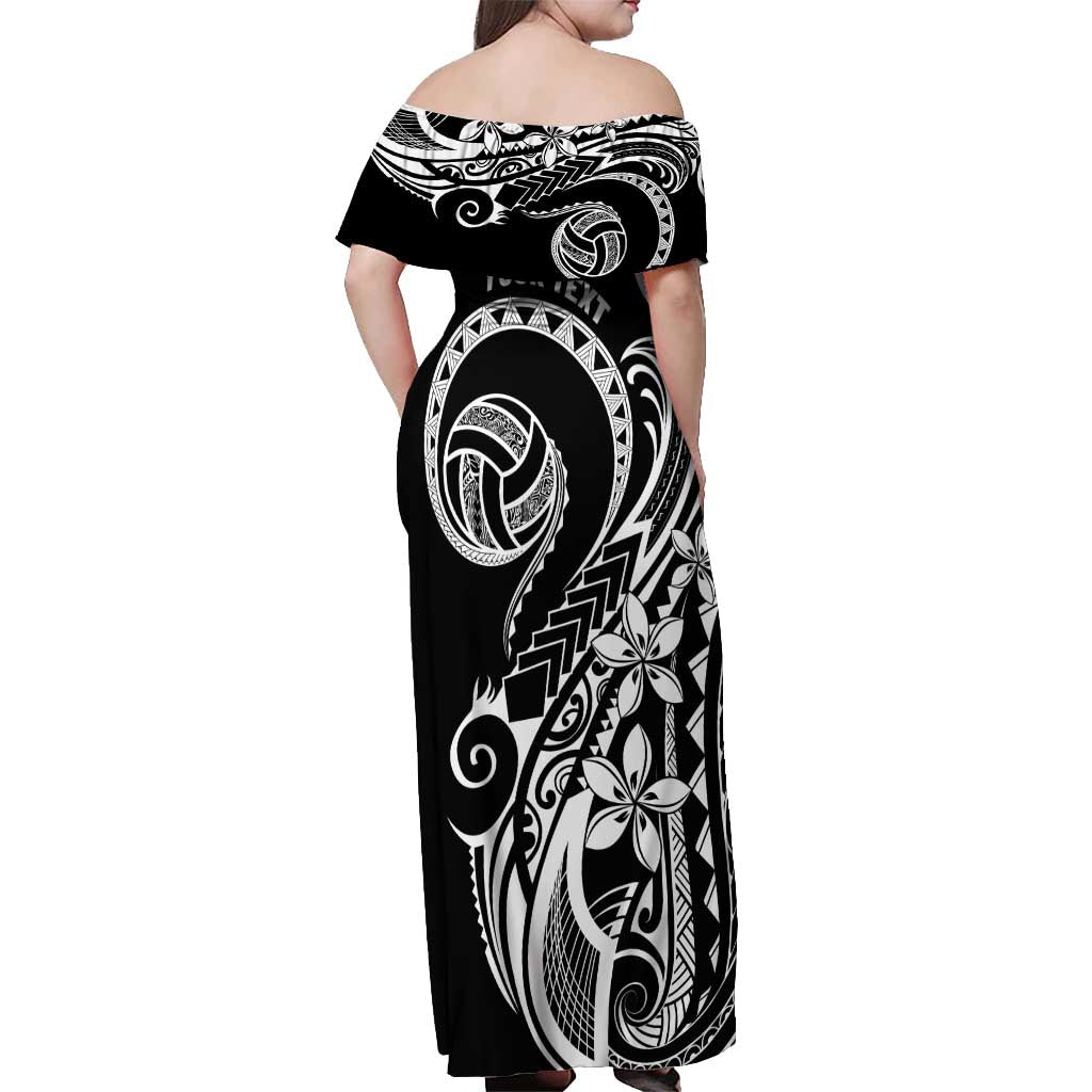 Polynesia Beach Volleyball Personalized Off Shoulder Maxi Dress Basic LT7 - Polynesian Pride