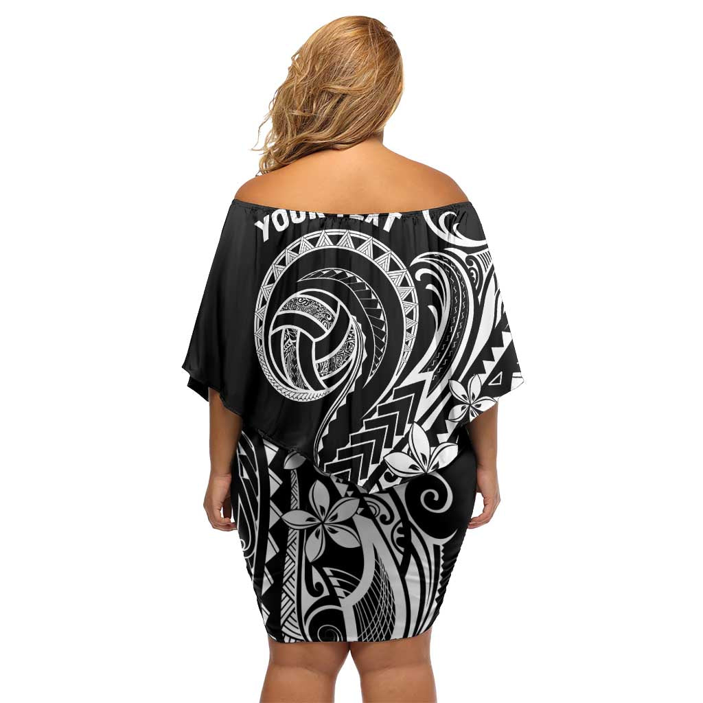 Polynesia Beach Volleyball Personalized Off Shoulder Short Dress Basic