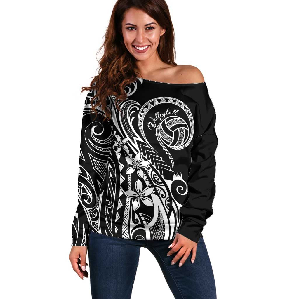 Polynesia Beach Volleyball Personalized Off Shoulder Sweater Basic