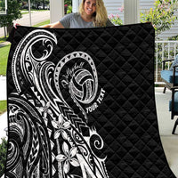 Polynesia Beach Volleyball Personalized Quilt Basic LT7 Black - Polynesian Pride