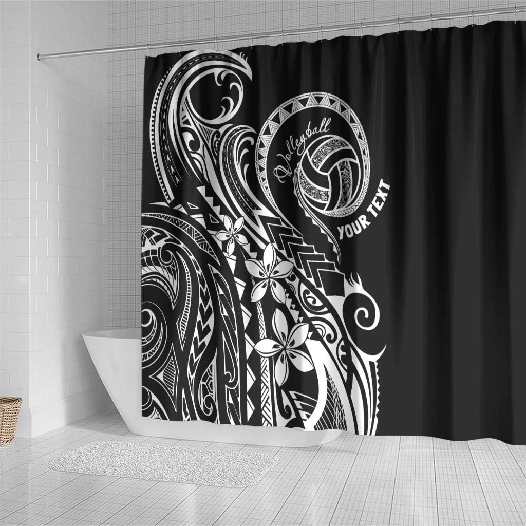 Polynesia Beach Volleyball Personalized Shower Curtain Basic