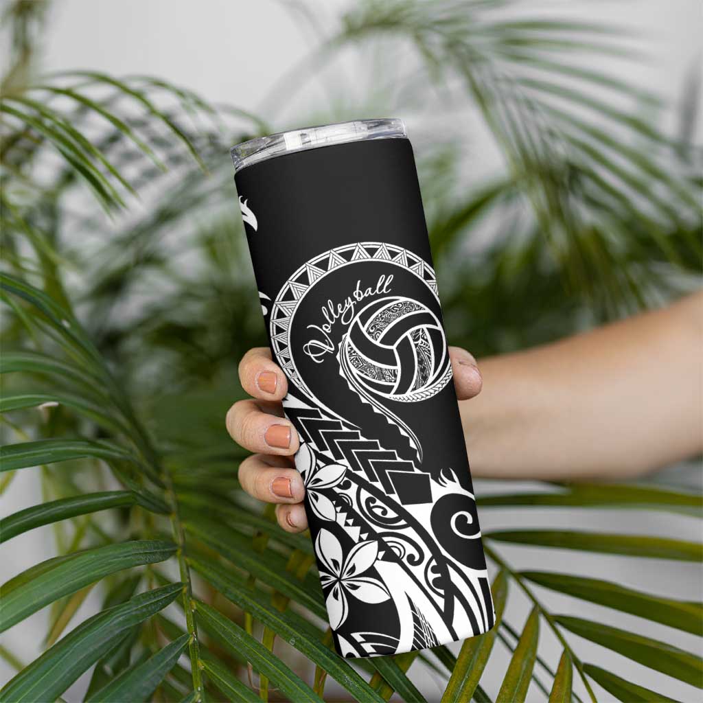 Polynesia Beach Volleyball Personalized Skinny Tumbler Basic LT7 - Polynesian Pride