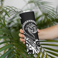 Polynesia Beach Volleyball Personalized Skinny Tumbler Basic LT7 - Polynesian Pride