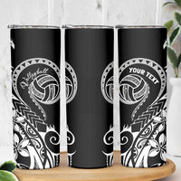 Polynesia Beach Volleyball Personalized Skinny Tumbler Basic LT7 - Polynesian Pride
