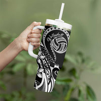 Polynesia Beach Volleyball Personalized Tumbler With Handle Basic LT7 - Polynesian Pride