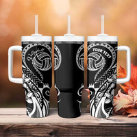 Polynesia Beach Volleyball Personalized Tumbler With Handle Basic LT7 - Polynesian Pride