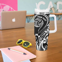 Polynesia Beach Volleyball Personalized Tumbler With Handle Basic LT7 - Polynesian Pride