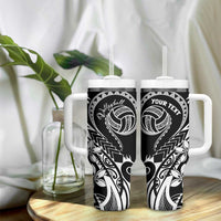 Polynesia Beach Volleyball Personalized Tumbler With Handle Basic LT7 - Polynesian Pride