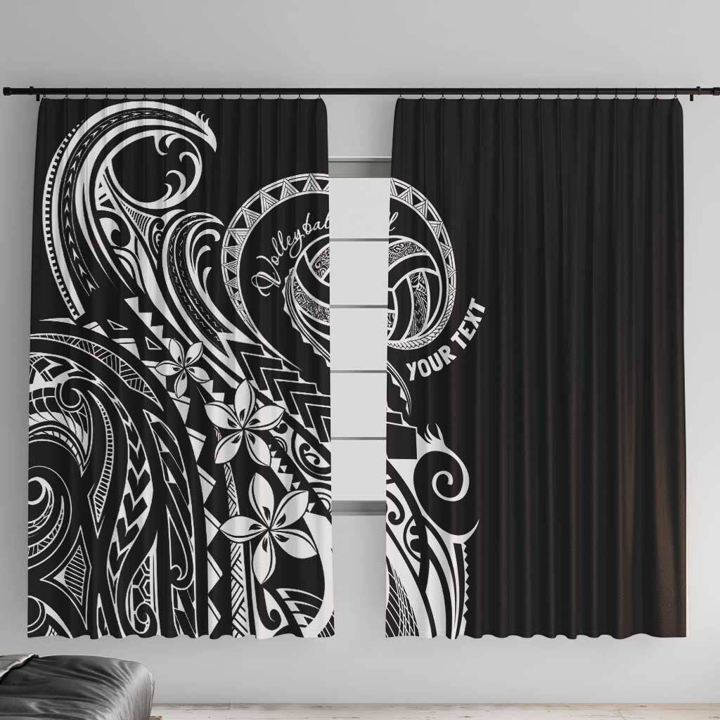 Polynesia Beach Volleyball Personalized Window Curtain Basic