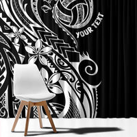 Polynesia Beach Volleyball Personalized Window Curtain Basic