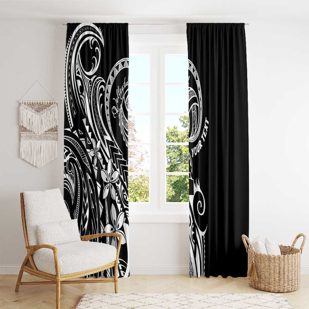 Polynesia Beach Volleyball Personalized Window Curtain Basic