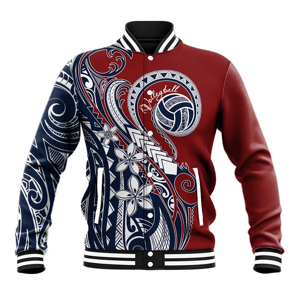 Polynesia Beach Volleyball Personalized Baseball Jacket Special