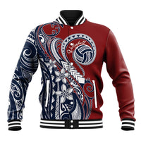 Polynesia Beach Volleyball Personalized Baseball Jacket Special
