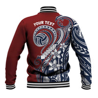 Polynesia Beach Volleyball Personalized Baseball Jacket Special