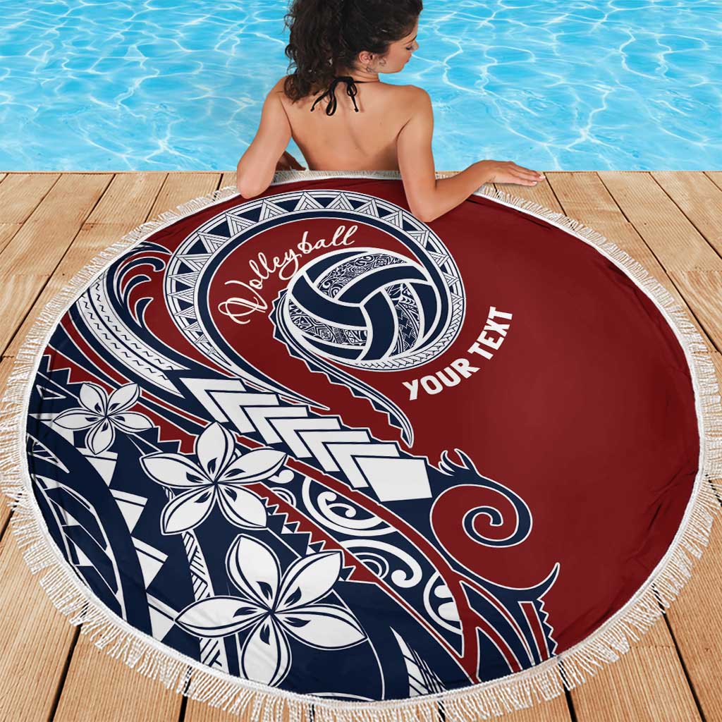 Polynesia Beach Volleyball Personalized Beach Blanket Special
