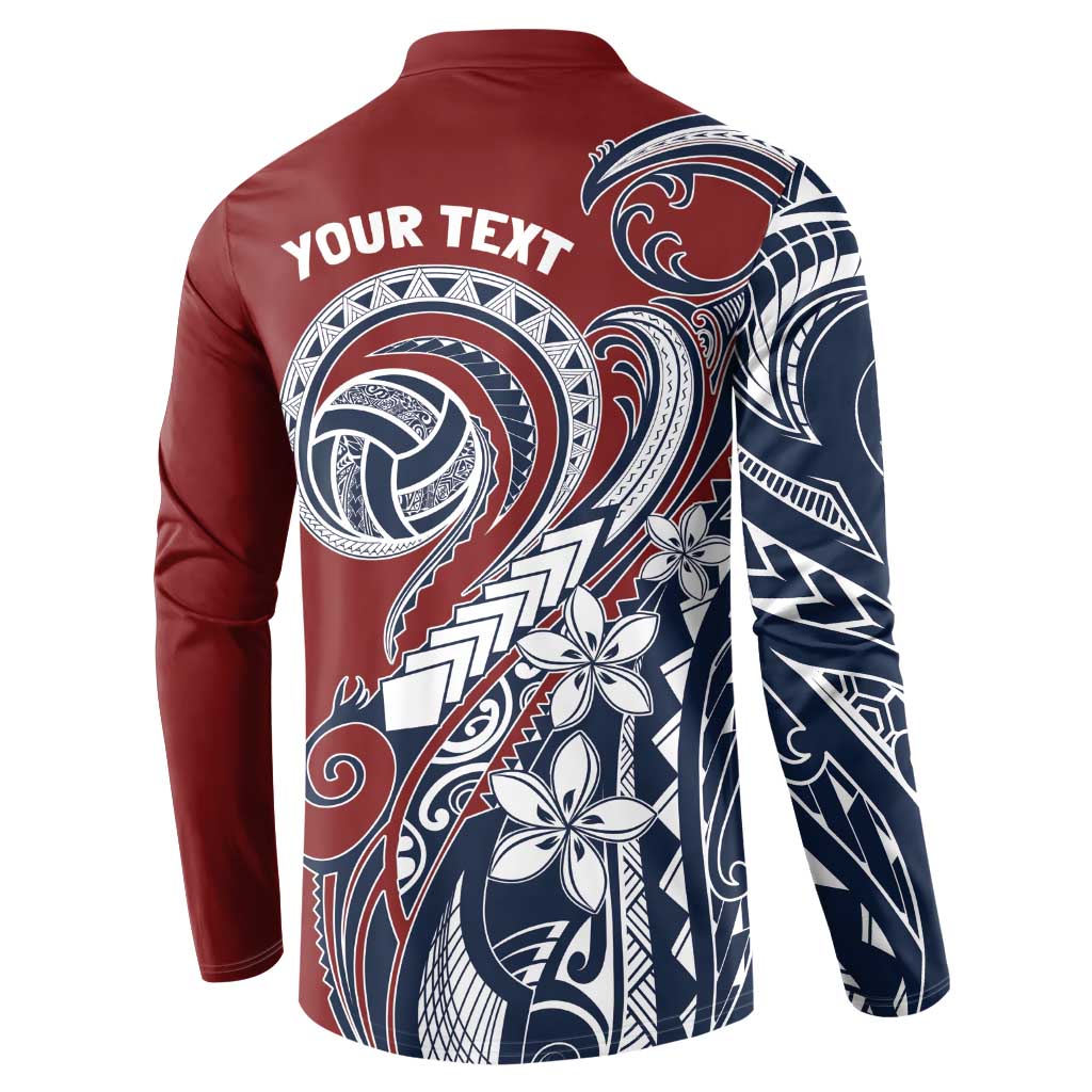 Polynesia Beach Volleyball Personalized Button Sweatshirt Special LT7 - Polynesian Pride