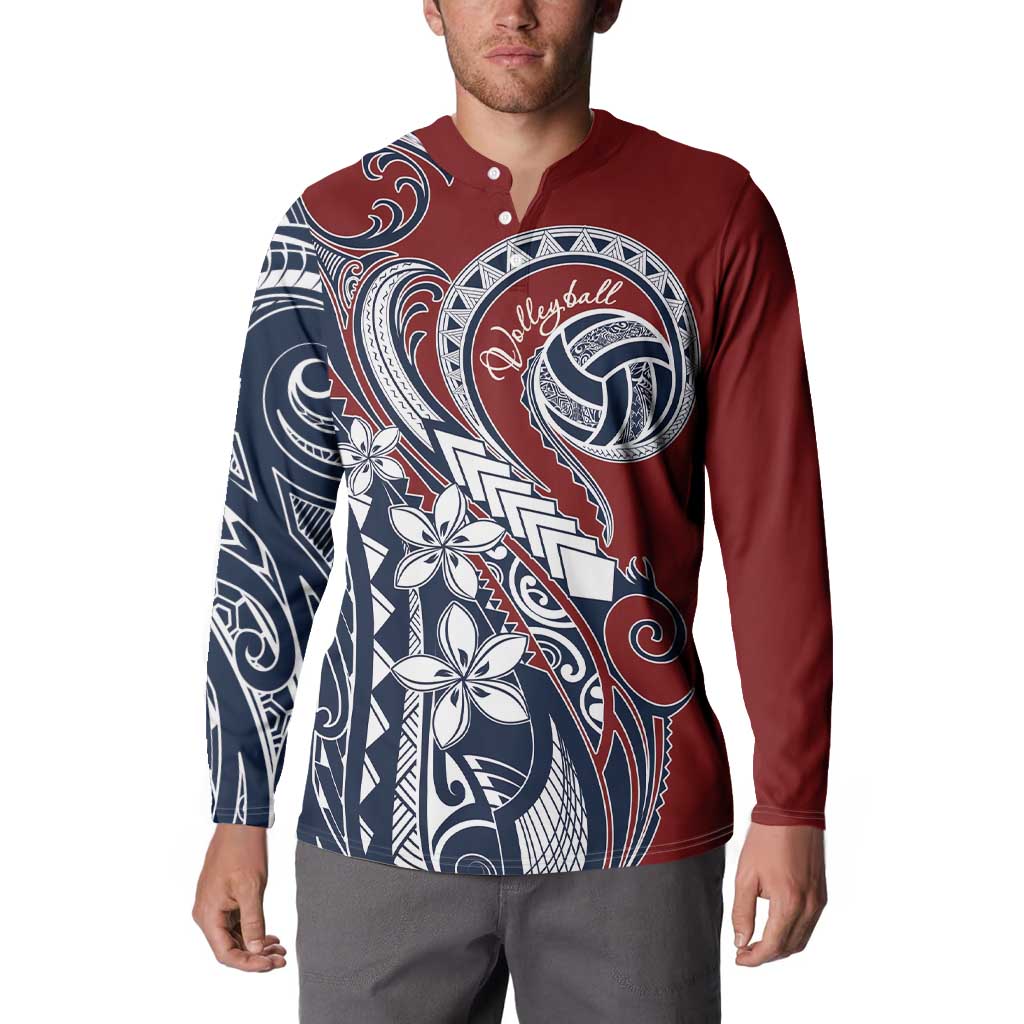 Polynesia Beach Volleyball Personalized Button Sweatshirt Special LT7 - Polynesian Pride