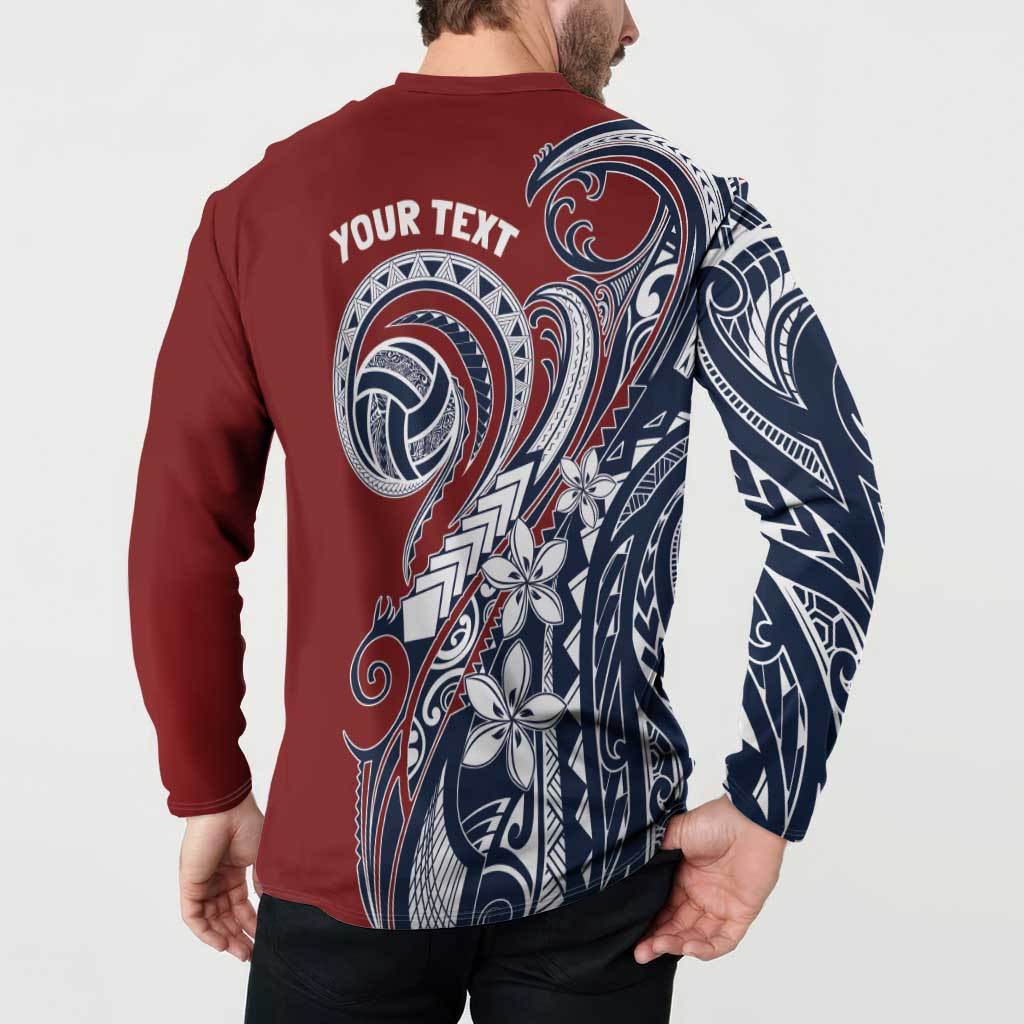 Polynesia Beach Volleyball Personalized Button Sweatshirt Special LT7 - Polynesian Pride