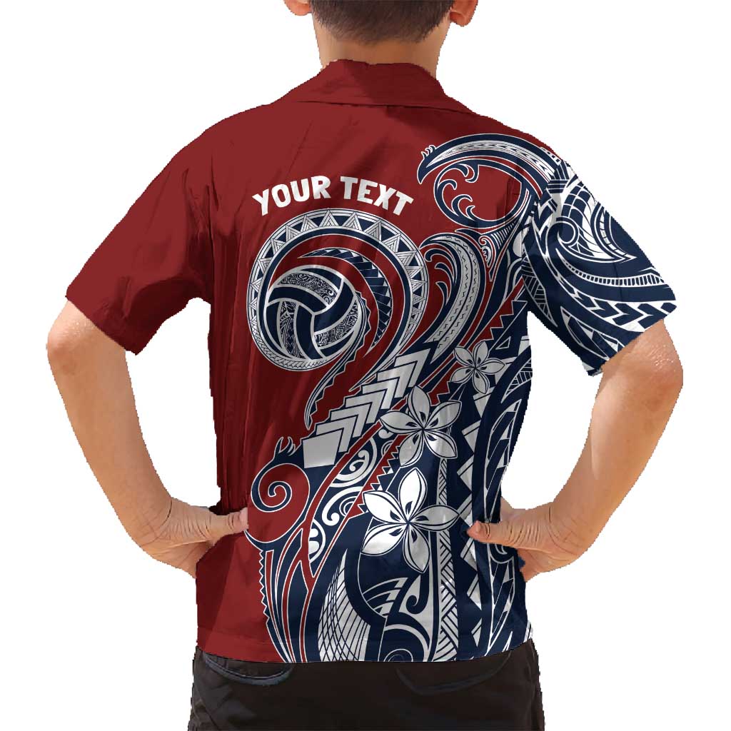 Polynesia Beach Volleyball Personalized Family Matching Off Shoulder Maxi Dress and Hawaiian Shirt Special