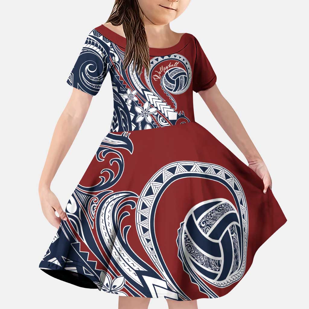 Polynesia Beach Volleyball Personalized Family Matching Puletasi and Hawaiian Shirt Special