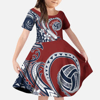 Polynesia Beach Volleyball Personalized Family Matching Puletasi and Hawaiian Shirt Special