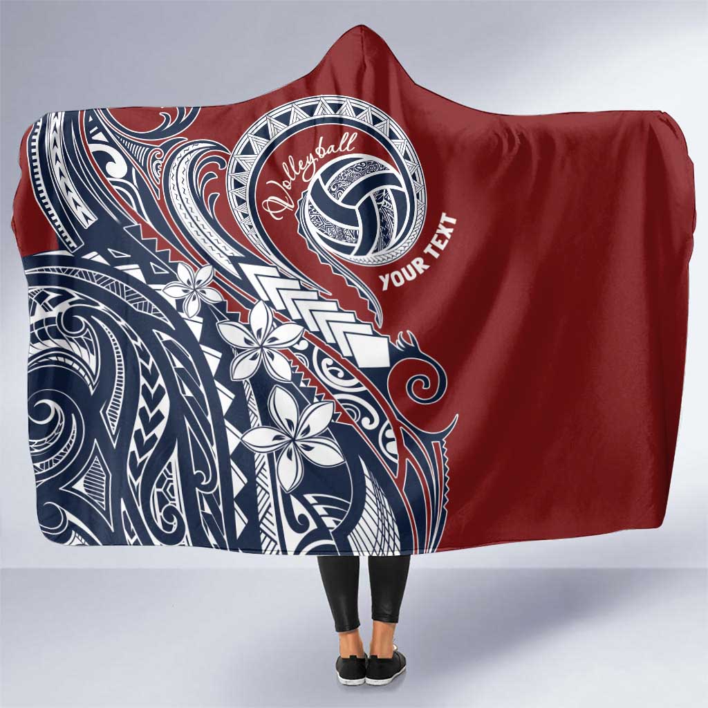 Polynesia Beach Volleyball Personalized Hooded Blanket Special