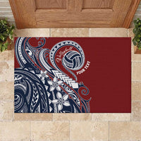 Polynesia Beach Volleyball Personalized Rubber Doormat Special