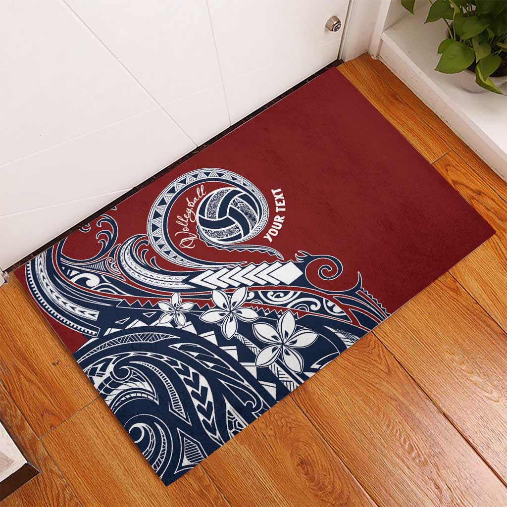 Polynesia Beach Volleyball Personalized Rubber Doormat Special