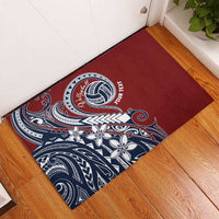 Polynesia Beach Volleyball Personalized Rubber Doormat Special