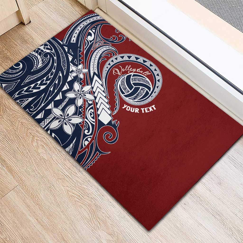 Polynesia Beach Volleyball Personalized Rubber Doormat Special
