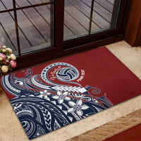 Polynesia Beach Volleyball Personalized Rubber Doormat Special