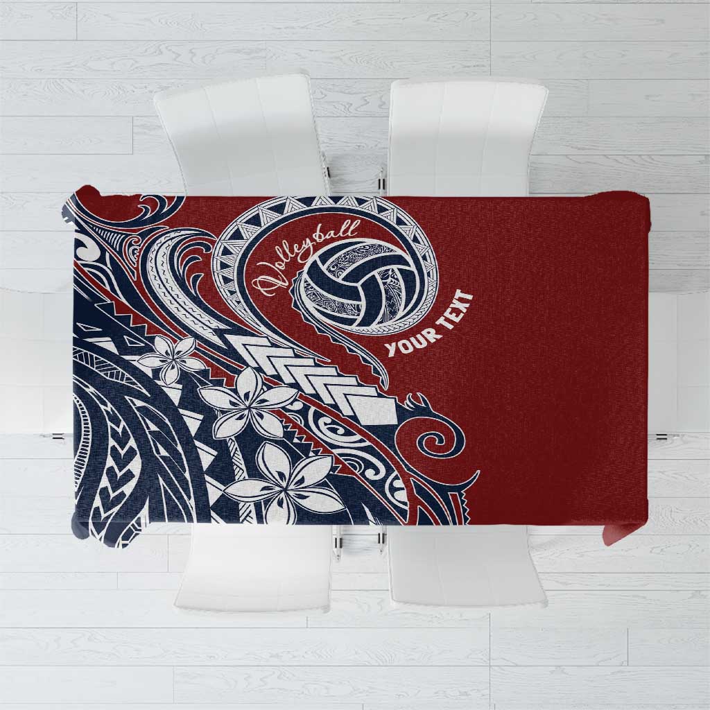 Polynesia Beach Volleyball Personalized Tablecloth Special LT7 Red Blue - Polynesian Pride