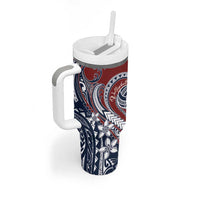Polynesia Beach Volleyball Personalized Tumbler With Handle Special LT7 - Polynesian Pride
