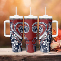 Polynesia Beach Volleyball Personalized Tumbler With Handle Special LT7 - Polynesian Pride