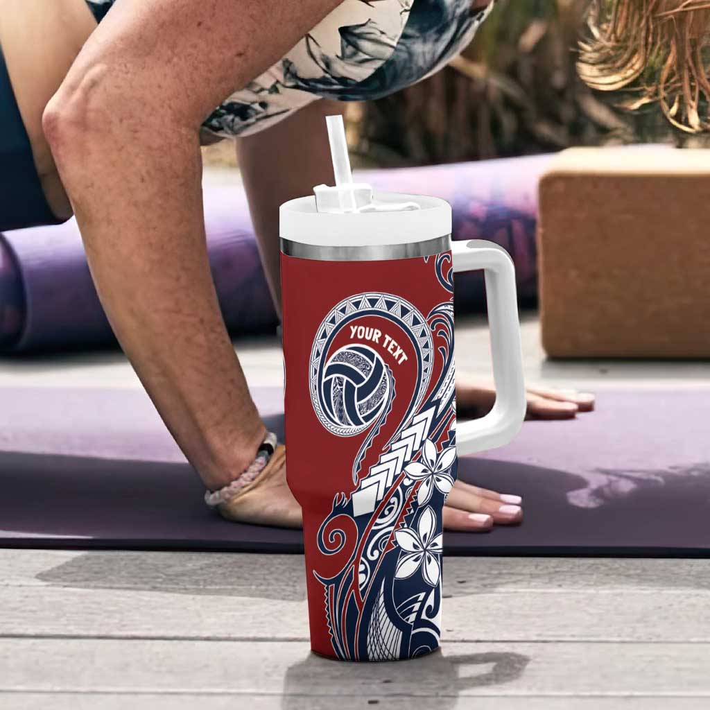Polynesia Beach Volleyball Personalized Tumbler With Handle Special LT7 - Polynesian Pride