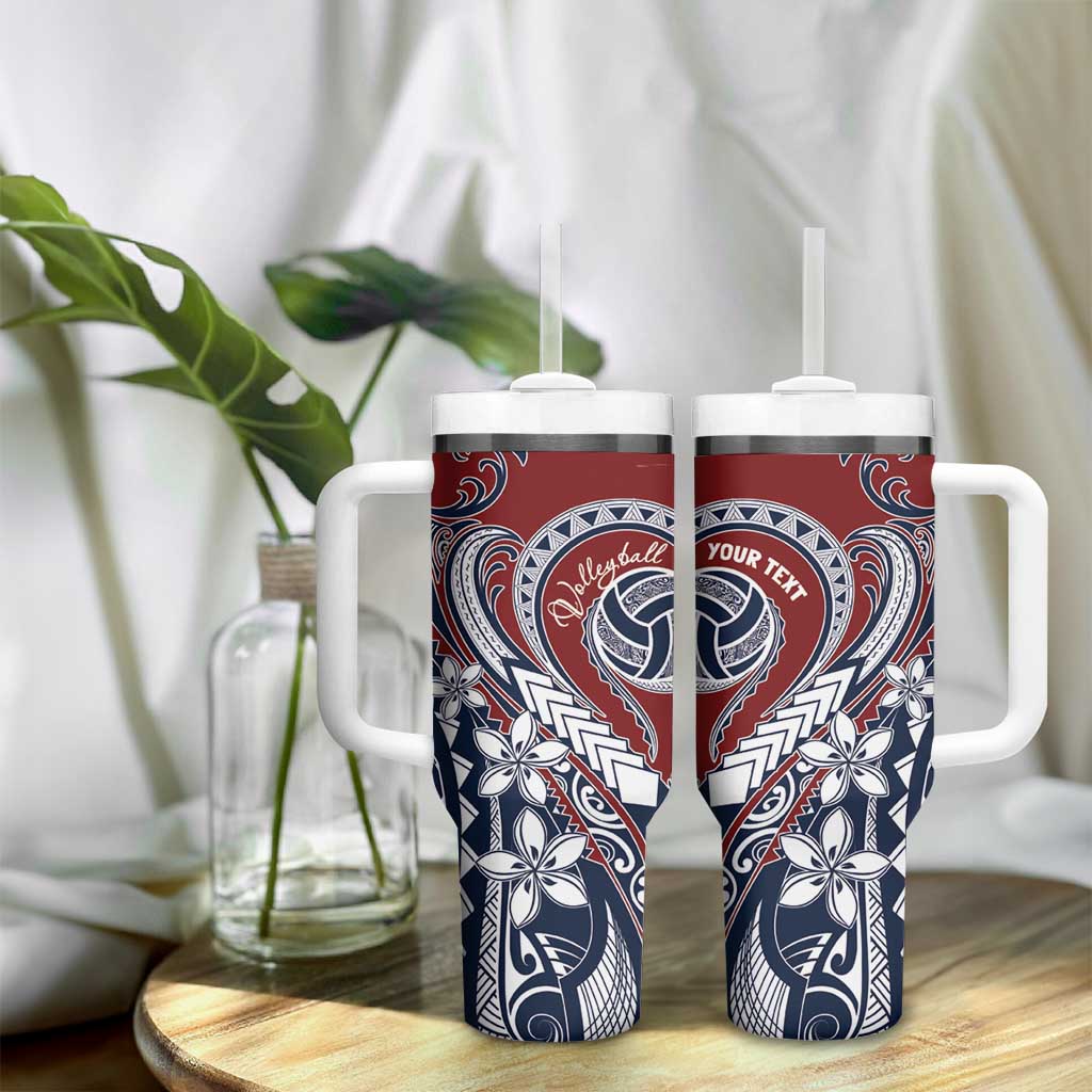 Polynesia Beach Volleyball Personalized Tumbler With Handle Special LT7 - Polynesian Pride