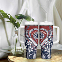 Polynesia Beach Volleyball Personalized Tumbler With Handle Special LT7 - Polynesian Pride