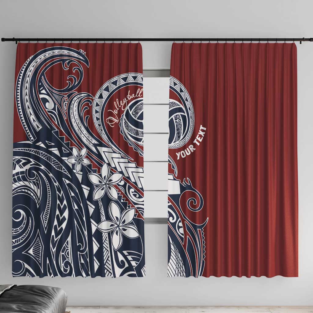Polynesia Beach Volleyball Personalized Window Curtain Special