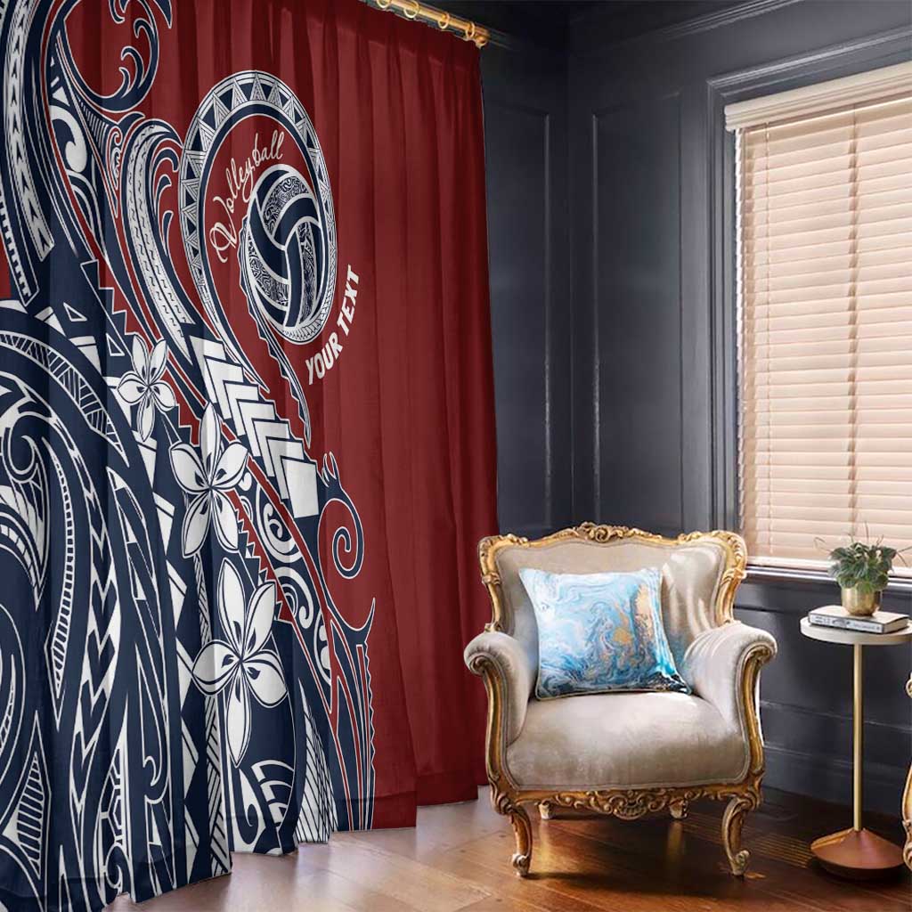 Polynesia Beach Volleyball Personalized Window Curtain Special