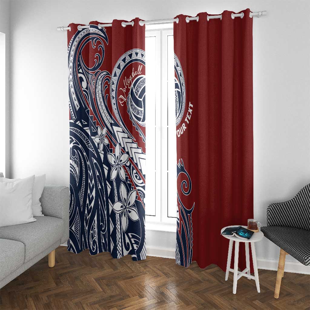 Polynesia Beach Volleyball Personalized Window Curtain Special