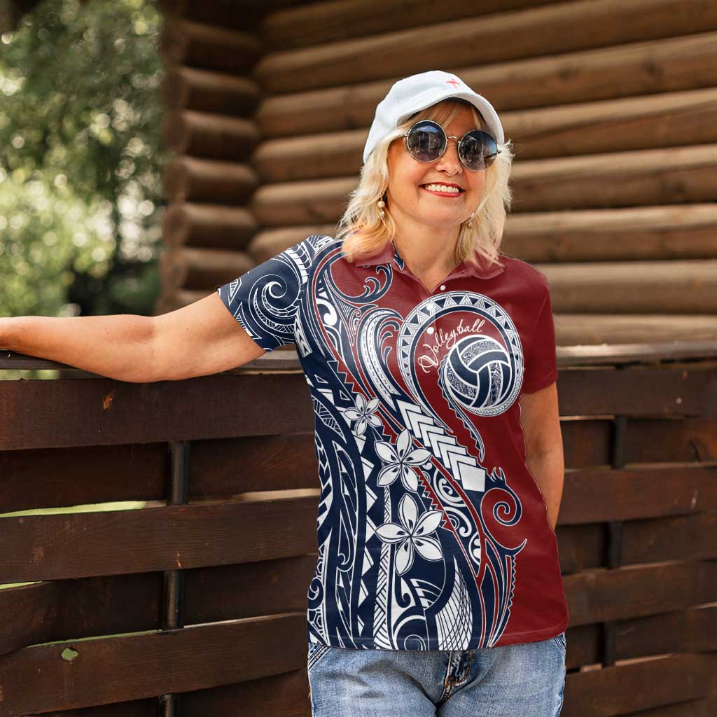 Polynesia Beach Volleyball Personalized Women Polo Shirt Special