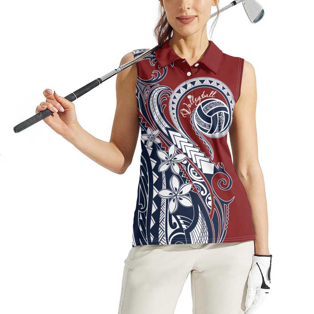 Polynesia Beach Volleyball Personalized Women Sleeveless Polo Shirt Special LT7 - Polynesian Pride