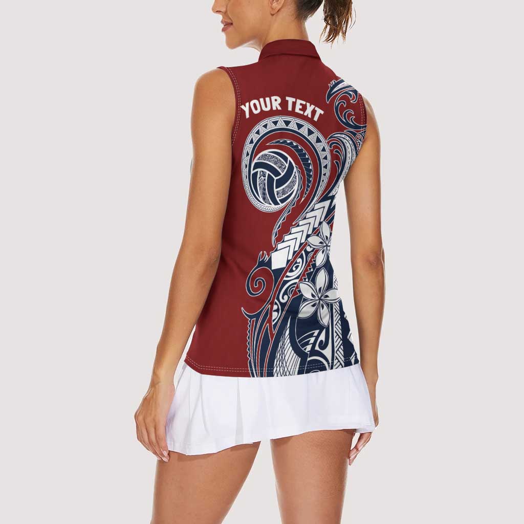 Polynesia Beach Volleyball Personalized Women Sleeveless Polo Shirt Special LT7 - Polynesian Pride