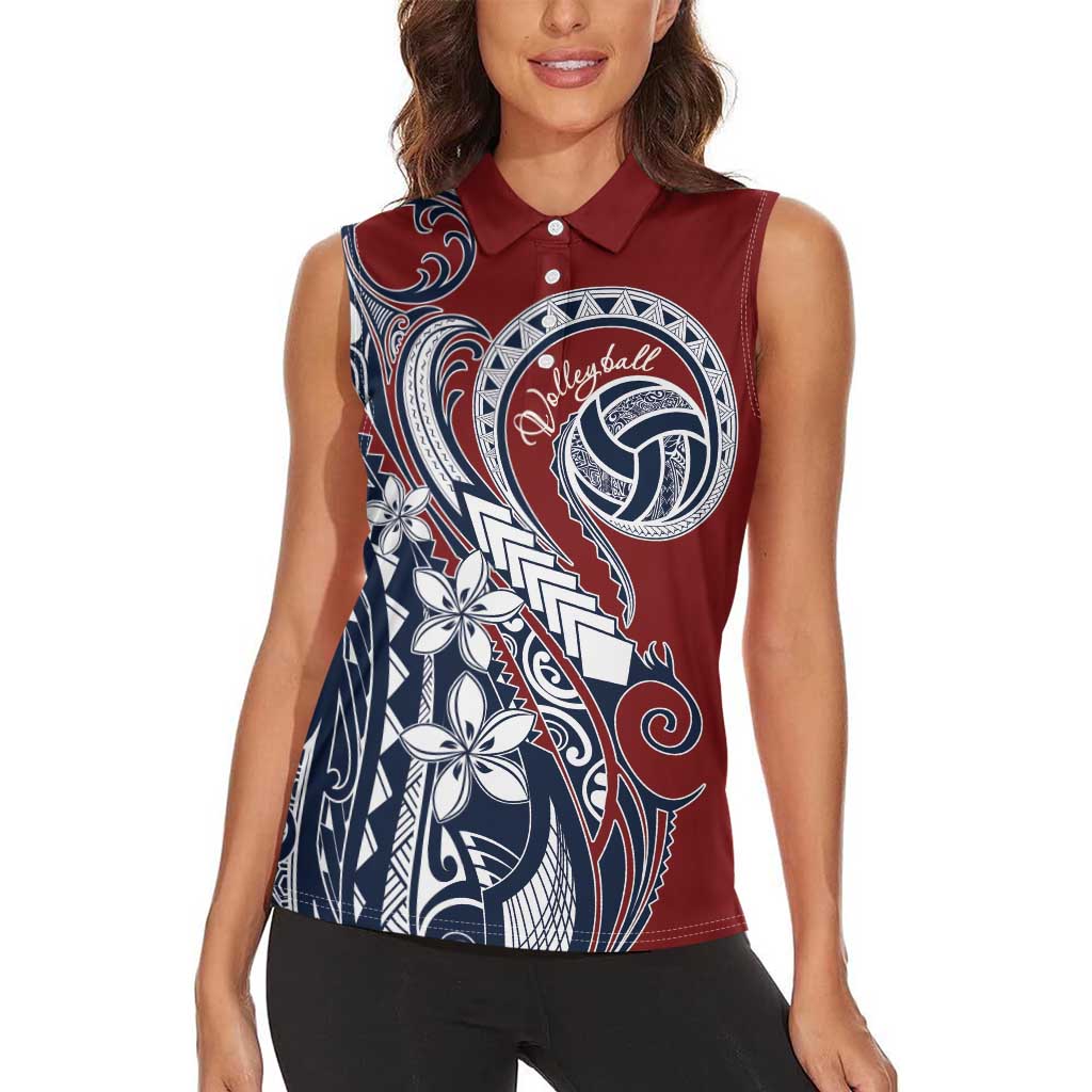 Polynesia Beach Volleyball Personalized Women Sleeveless Polo Shirt Special LT7 - Polynesian Pride
