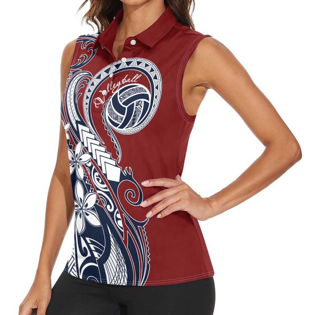 Polynesia Beach Volleyball Personalized Women Sleeveless Polo Shirt Special LT7 - Polynesian Pride