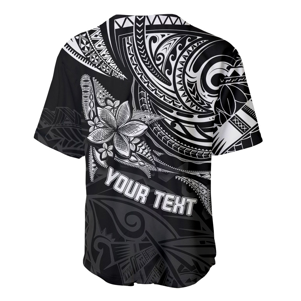 Personalised Father's Day Polynesian Baseball Jersey Best Dad Ever - Black LT7 - Polynesian Pride