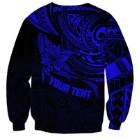 Personalised Father's Day Polynesian Sweatshirt Best Dad Ever - Blue LT7 - Polynesian Pride
