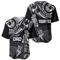 Personalised Father's Day American Samoa Baseball Jersey Polynesian Dad & Kid LT7 - Polynesian Pride